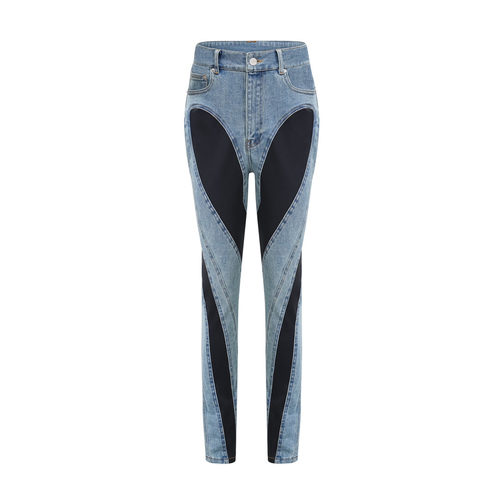 Noémie spiral dar kot pantolon