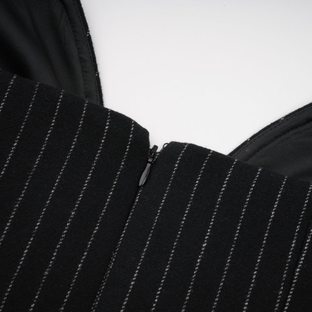 Sophie ince çizgili mini elbise