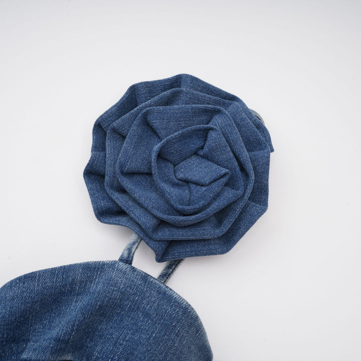 Yvette aplikeli kot mini elbise