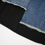 Lana denim mini elbise