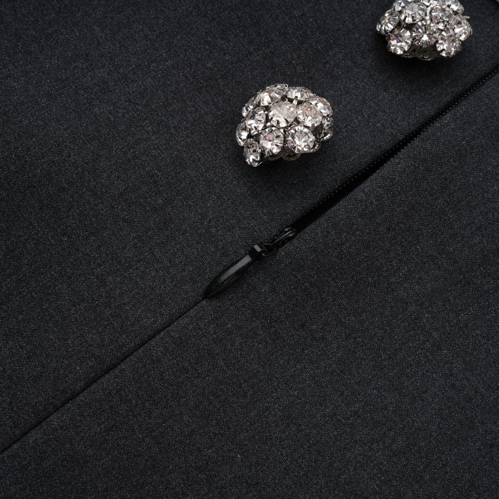 Marianne yün mini elbise