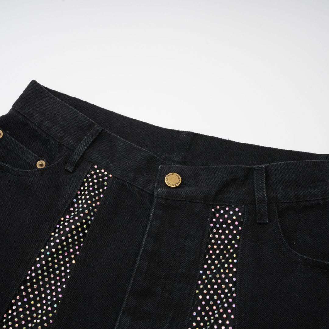 Thérèse geniş paça kot pantolon