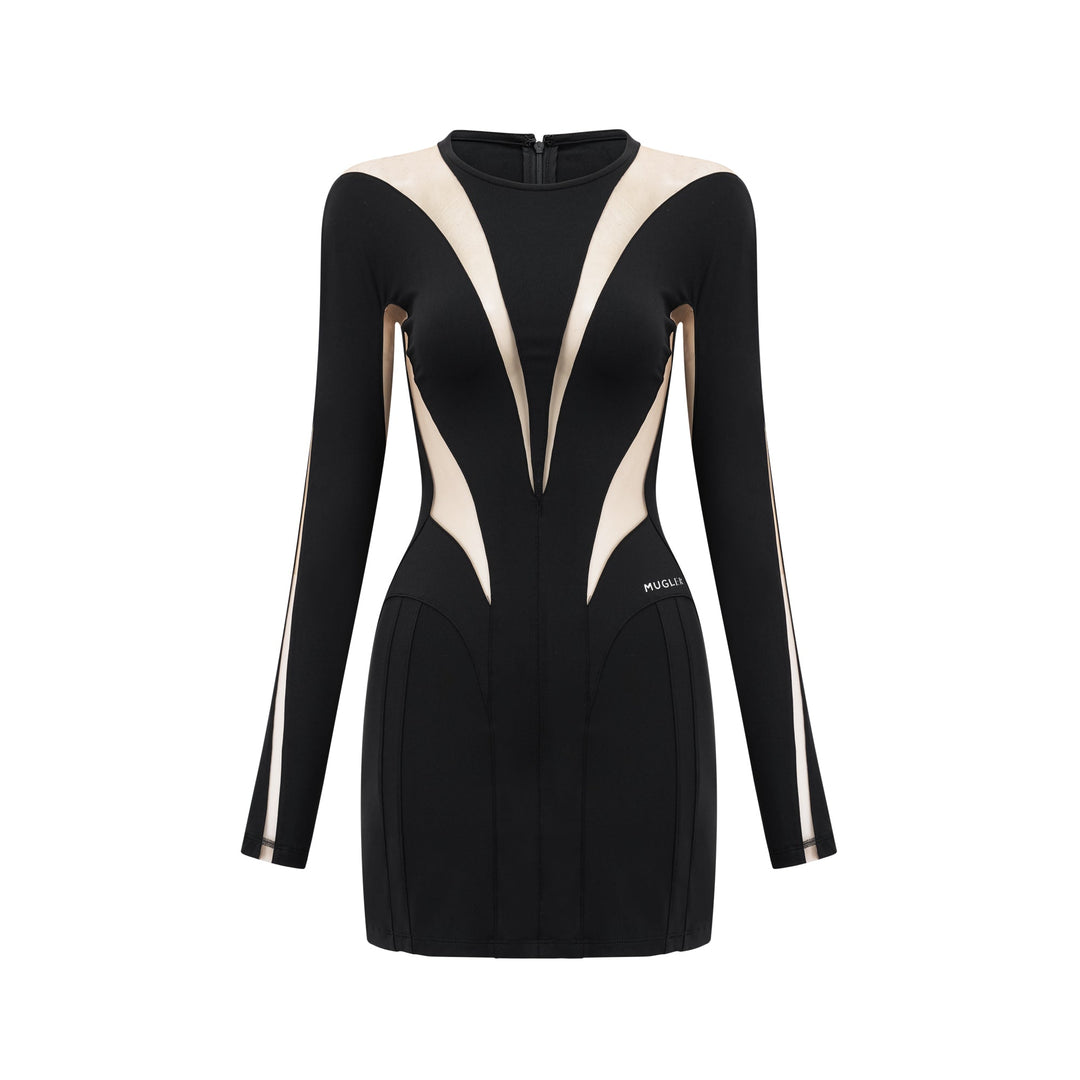 Suzette ıllusion mini elbise