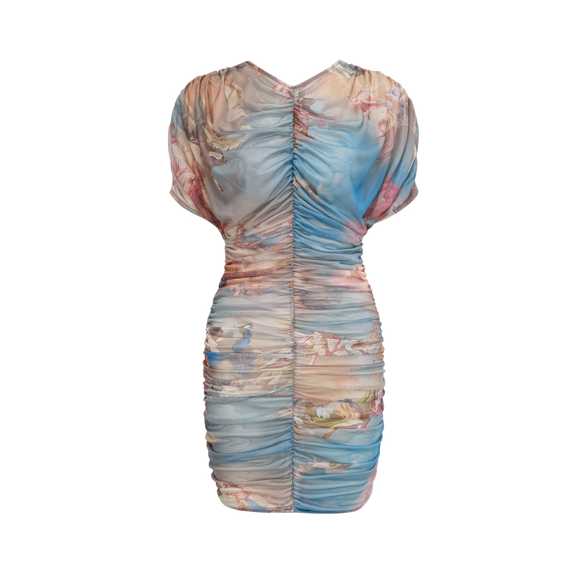 Fleur tül mini elbise