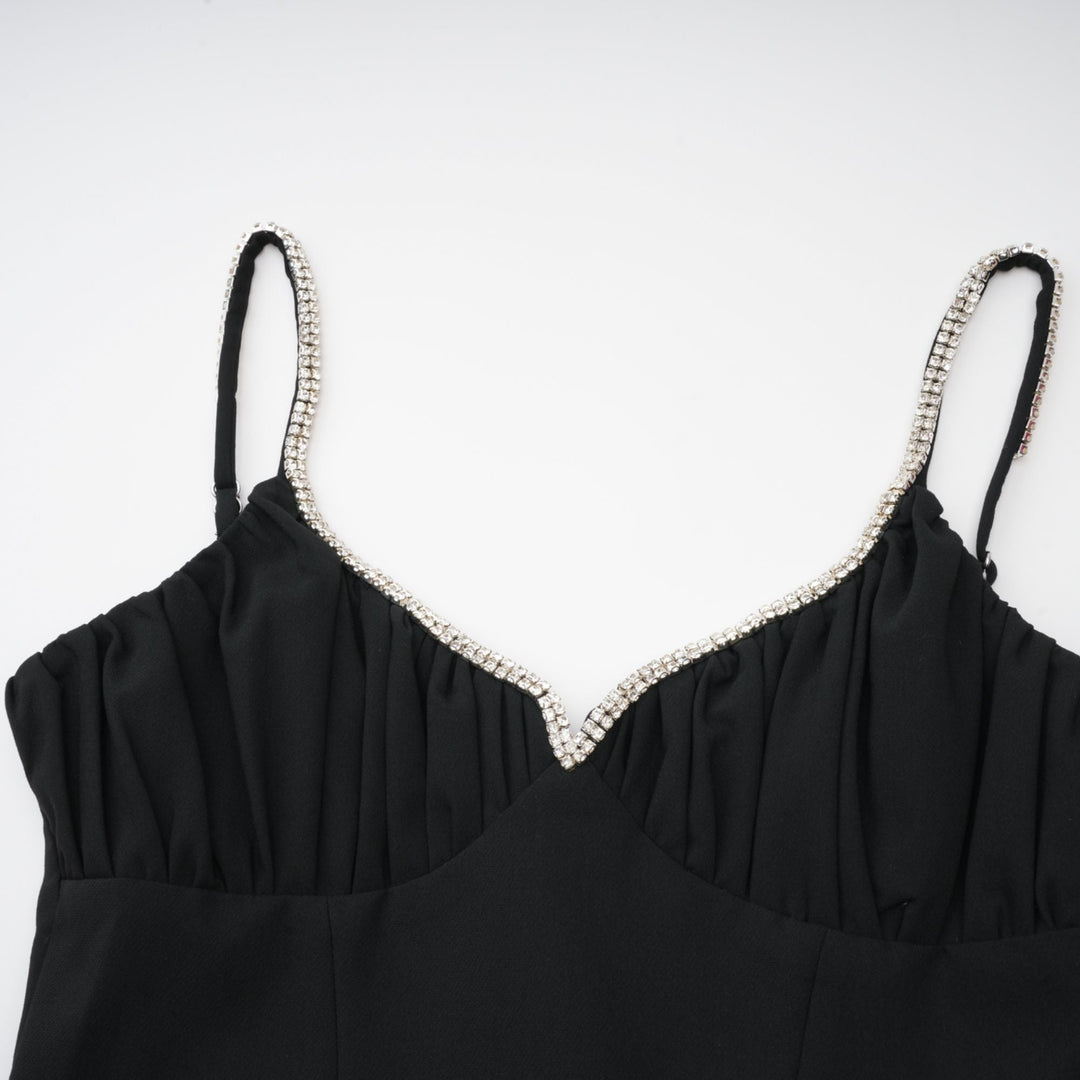 Sophie kontrast mini elbise