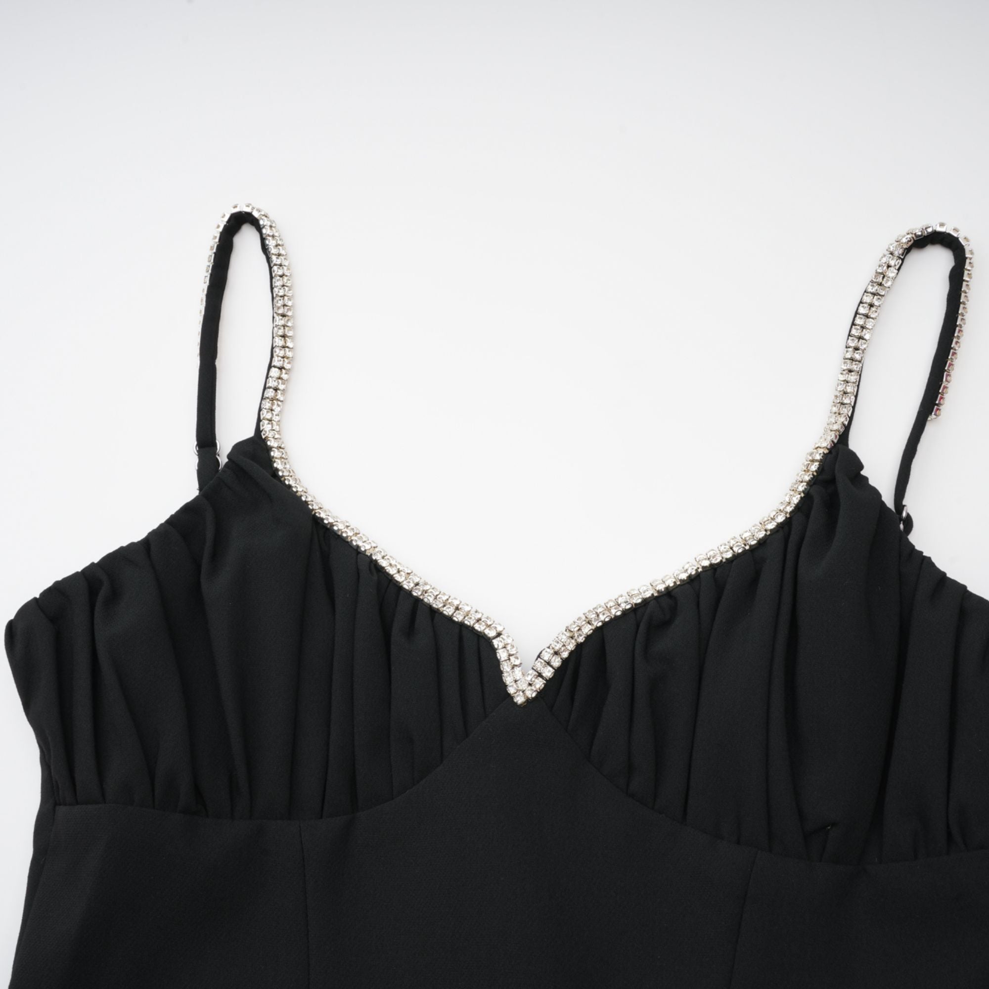 Sophie kontrast mini elbise