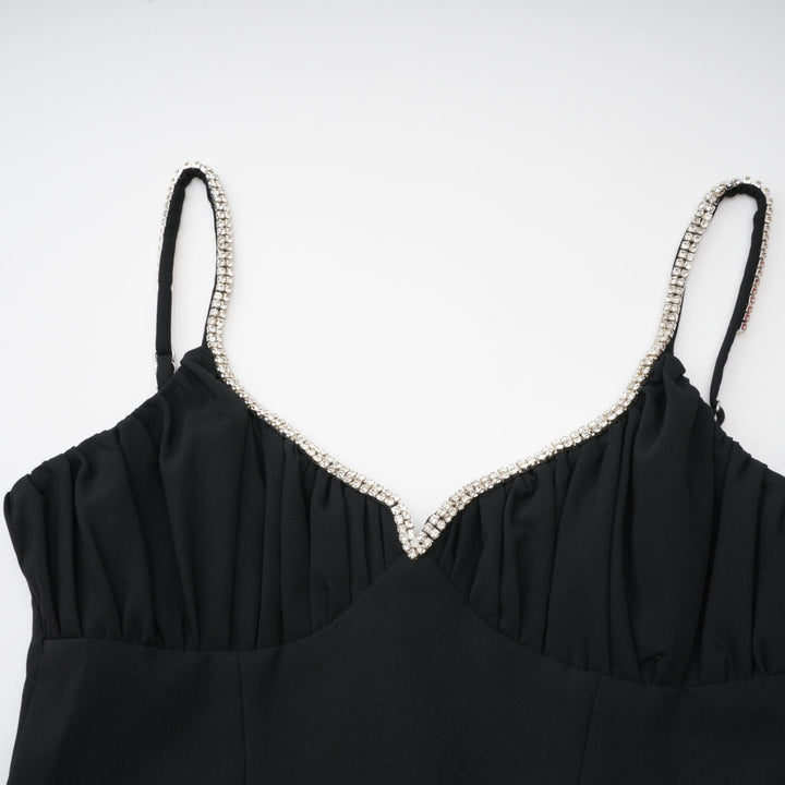 Sophie kontrast mini elbise