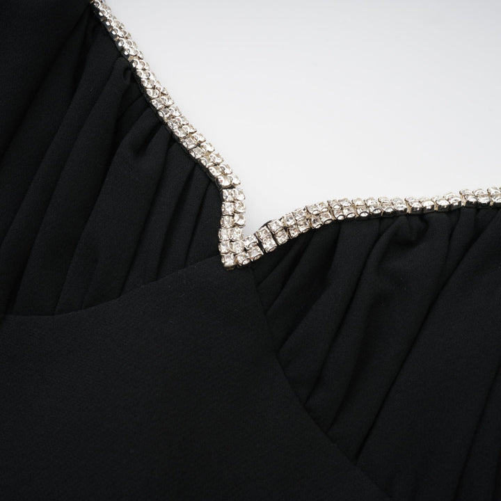 Sophie kontrast mini elbise