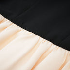 Sophie kontrast mini elbise