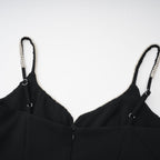 Sophie kontrast mini elbise