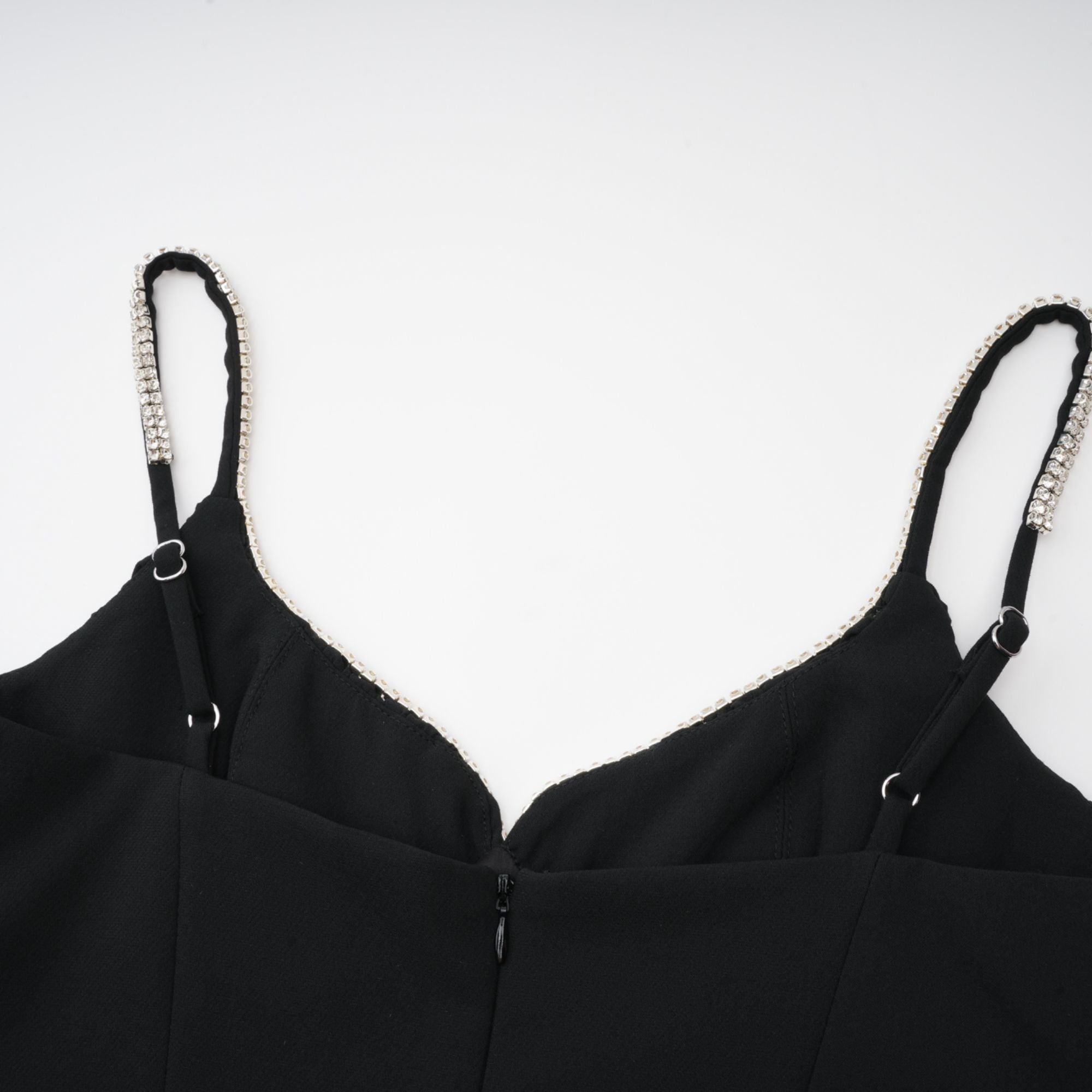 Sophie kontrast mini elbise