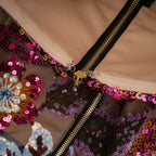 Thérèse payetli midi elbise