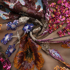 Thérèse payetli midi elbise