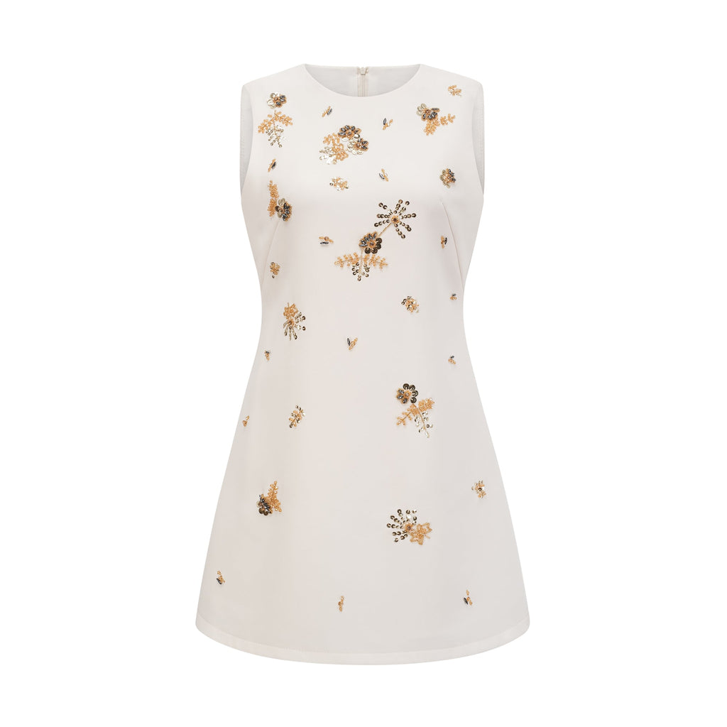 Cyrielle süsleme mini elbise