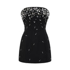 Noya straplez mini elbise