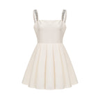 Ludivine pileli mini elbise