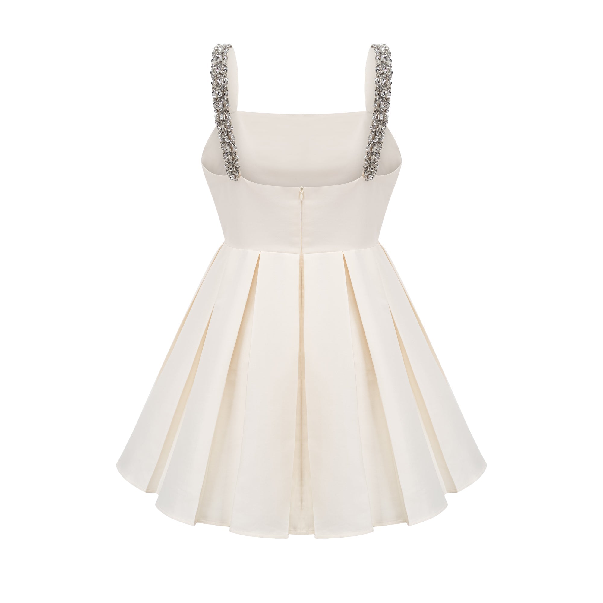 Ludivine pileli mini elbise