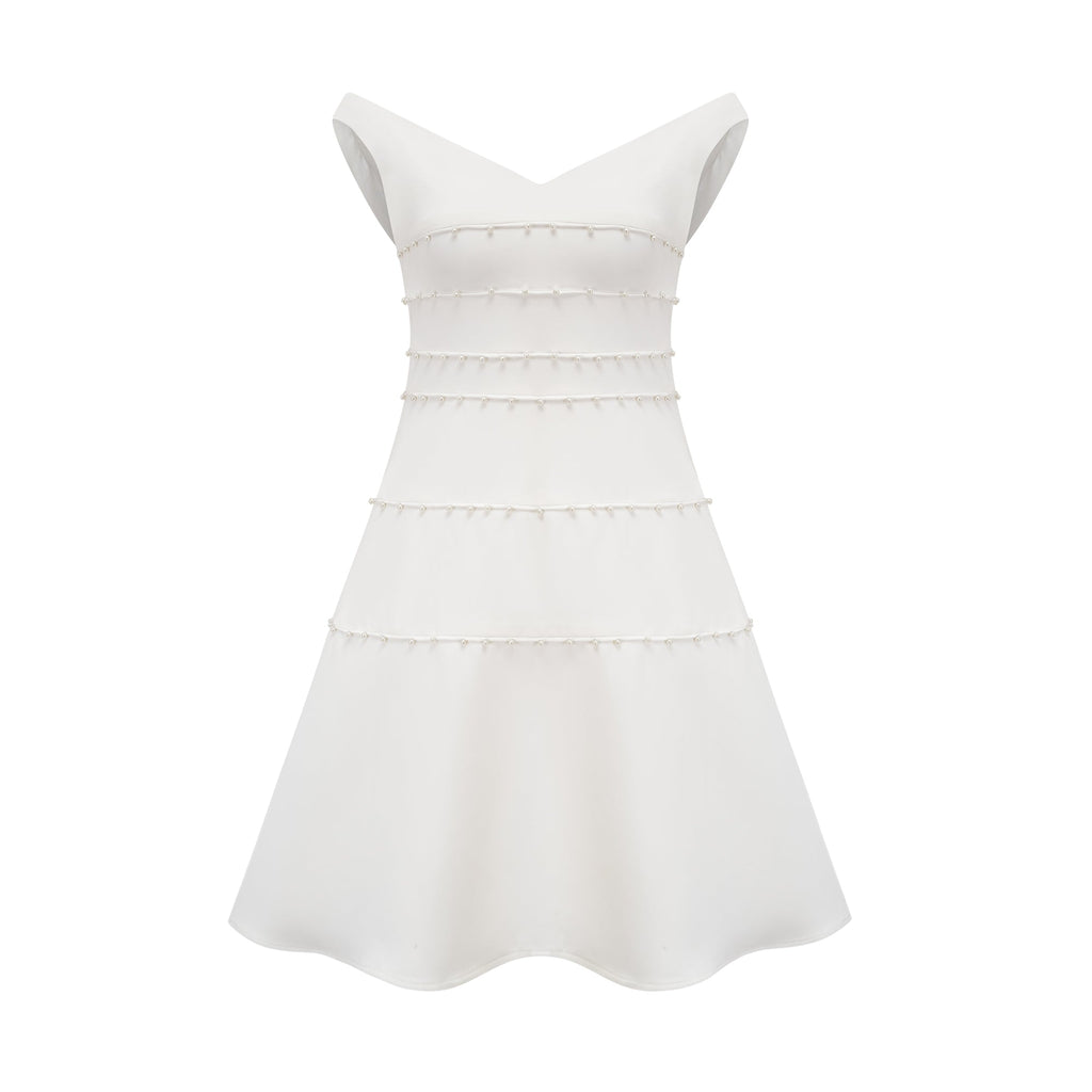 Priscille inci mini elbise