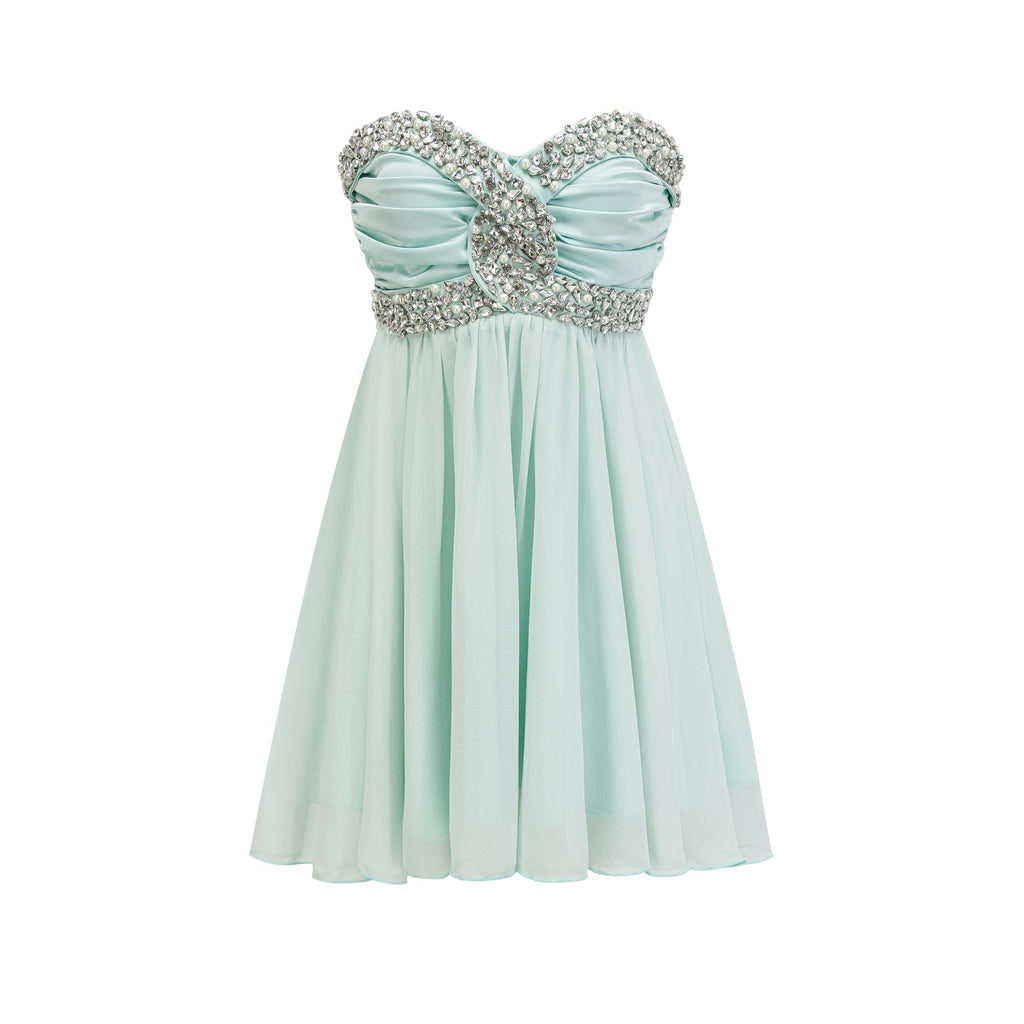 Priscil kristal mini elbise