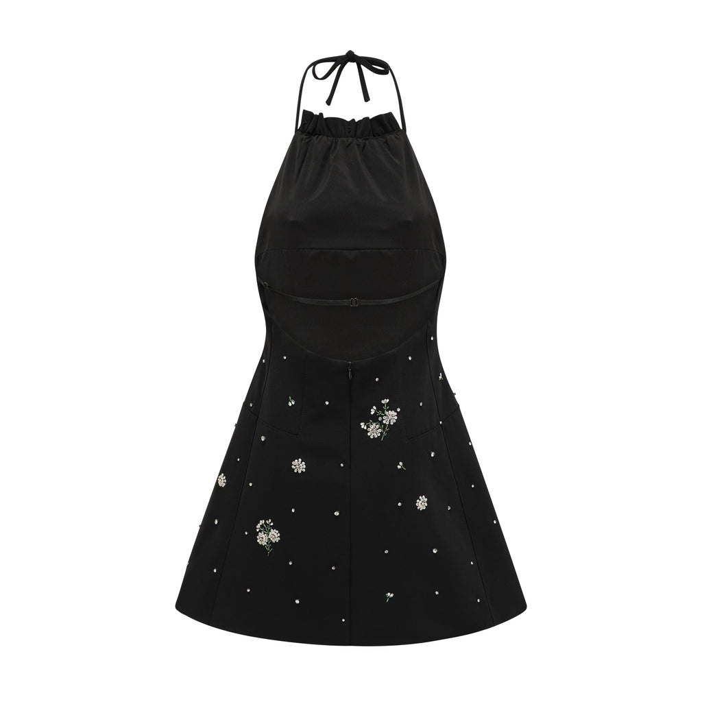 Ariane kristal mini elbise