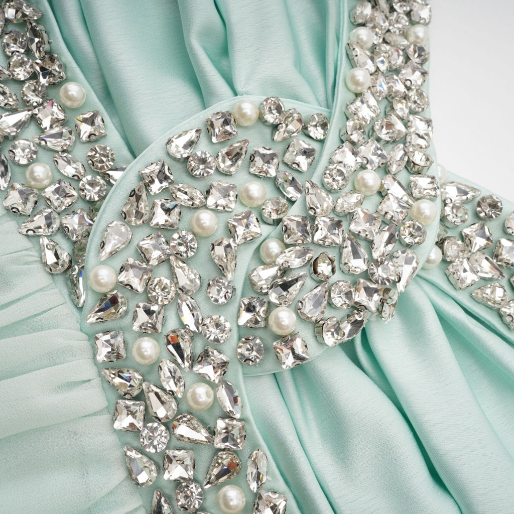 Priscil kristal mini elbise