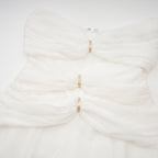 Émilienne pile mini elbise