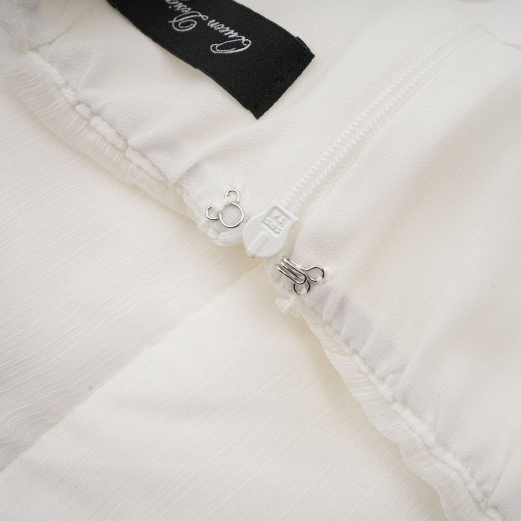 Émilienne pile mini elbise