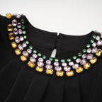 Imani kristal mini elbise