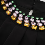 Imani kristal mini elbise