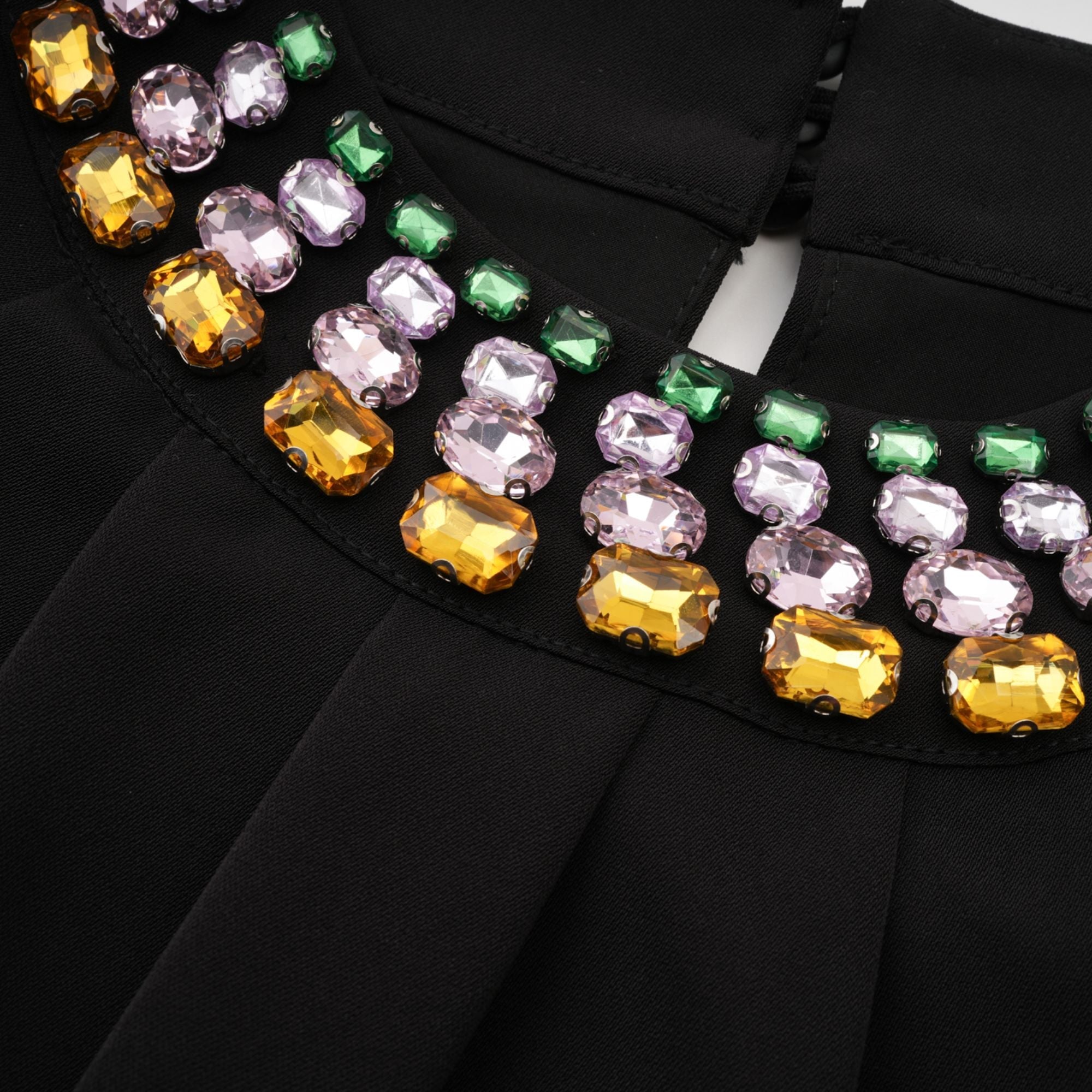 Imani kristal mini elbise