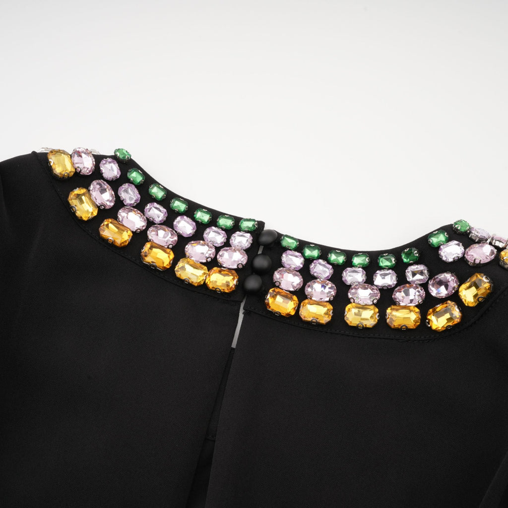 Imani kristal mini elbise