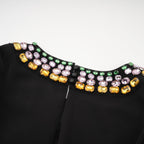 Imani kristal mini elbise