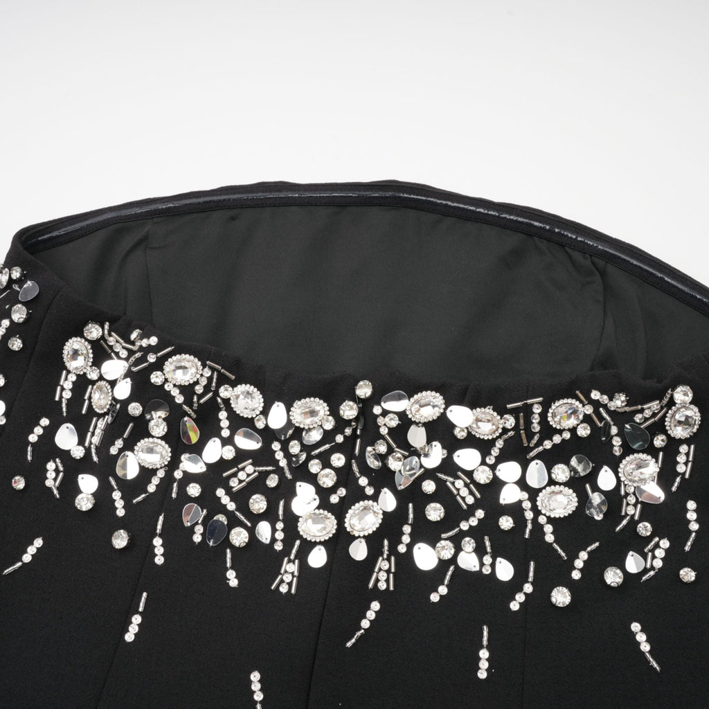 Noya straplez mini elbise