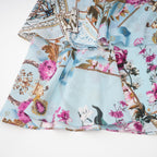 Victoire çiçek baskılı midi elbise