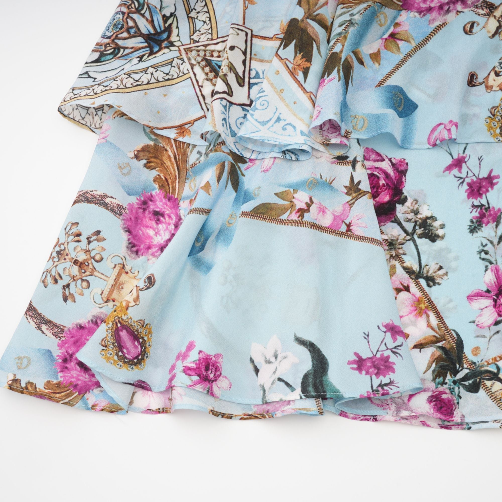 Victoire çiçek baskılı midi elbise