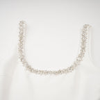 Perrine süslemeli mini elbise