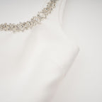 Perrine süslemeli mini elbise