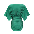 Yvette dantelli mini elbise