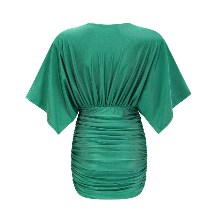 Yvette dantelli mini elbise