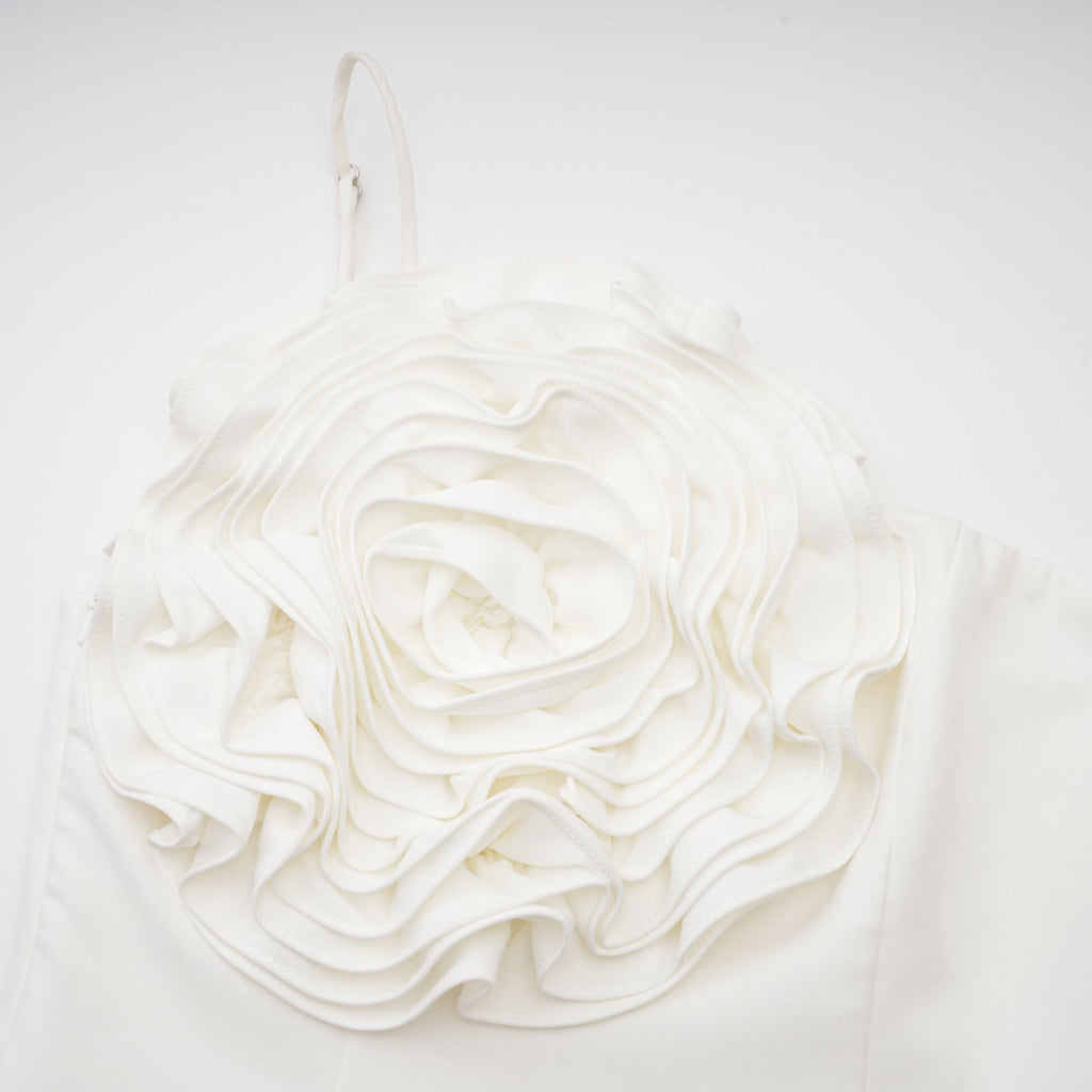 Leonida çiçek mini elbise