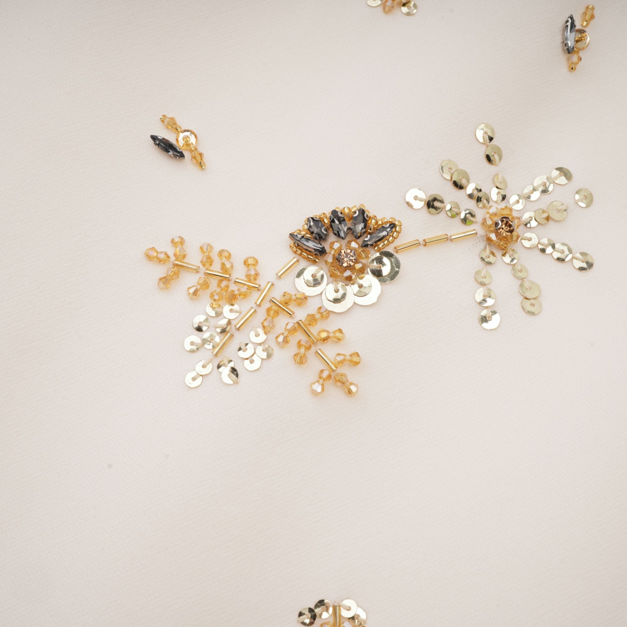 Cyrielle süsleme mini elbise