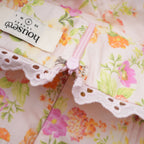 Odette desenli midi elbise