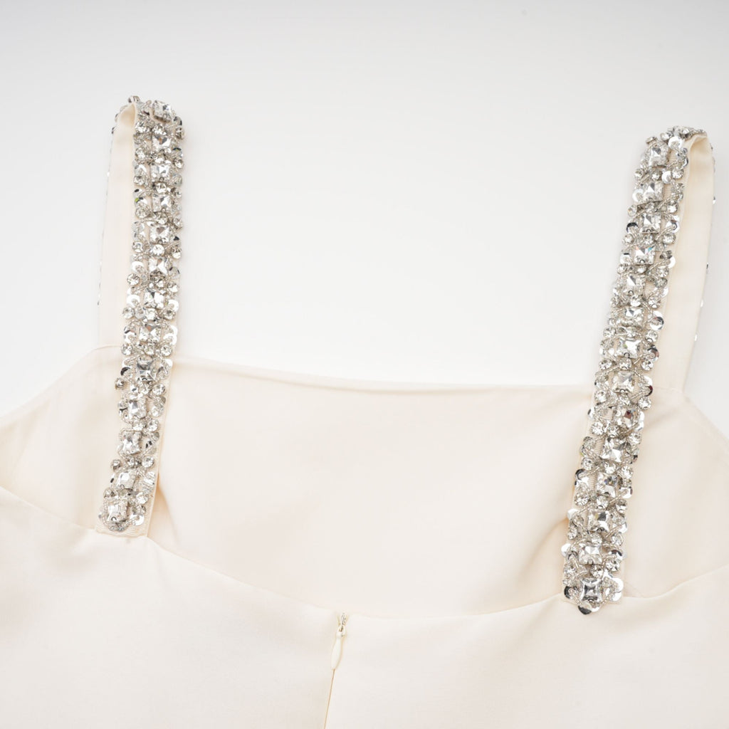 Ludivine pileli mini elbise