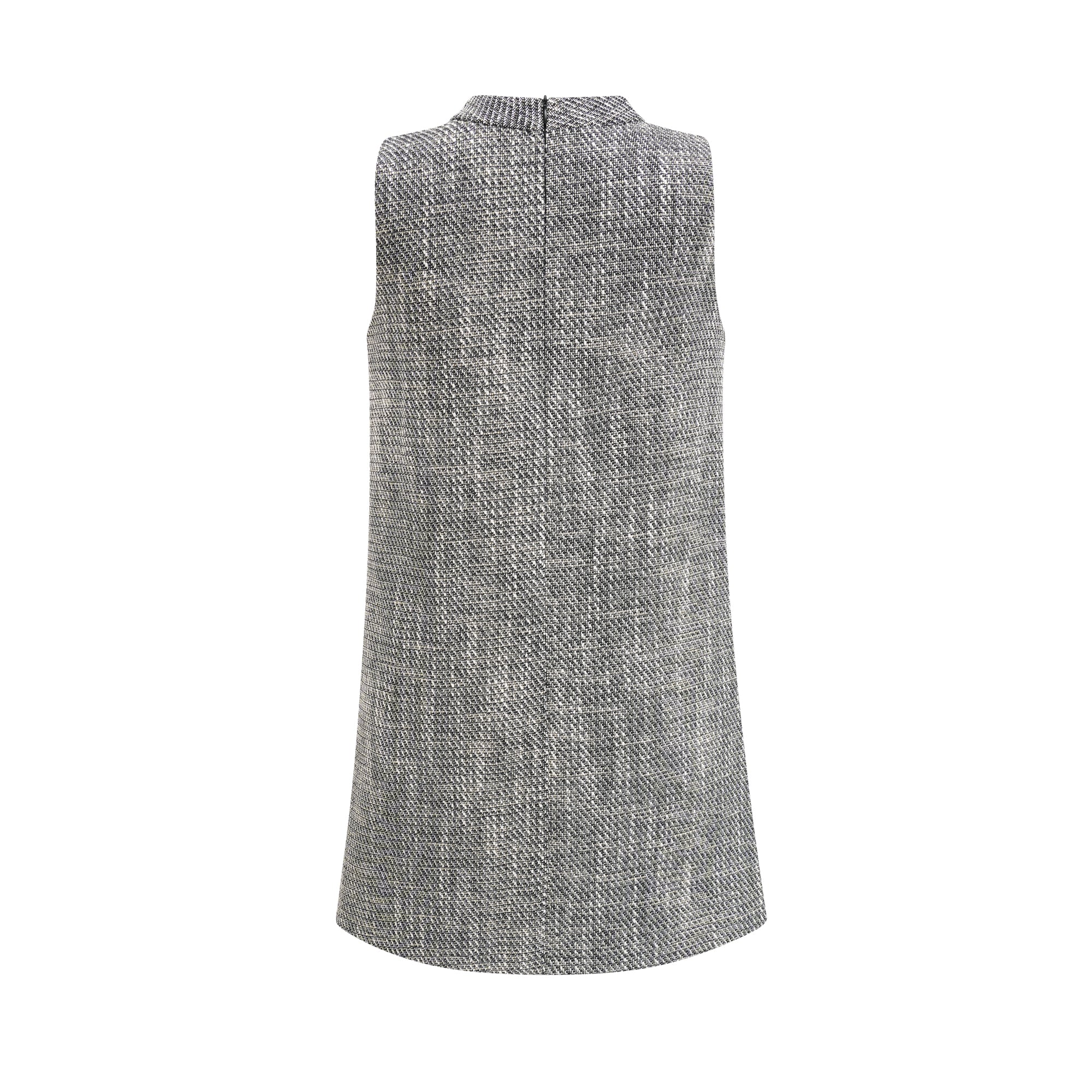 Nadège sahte çiçek detaylı kolsuz mini elbise