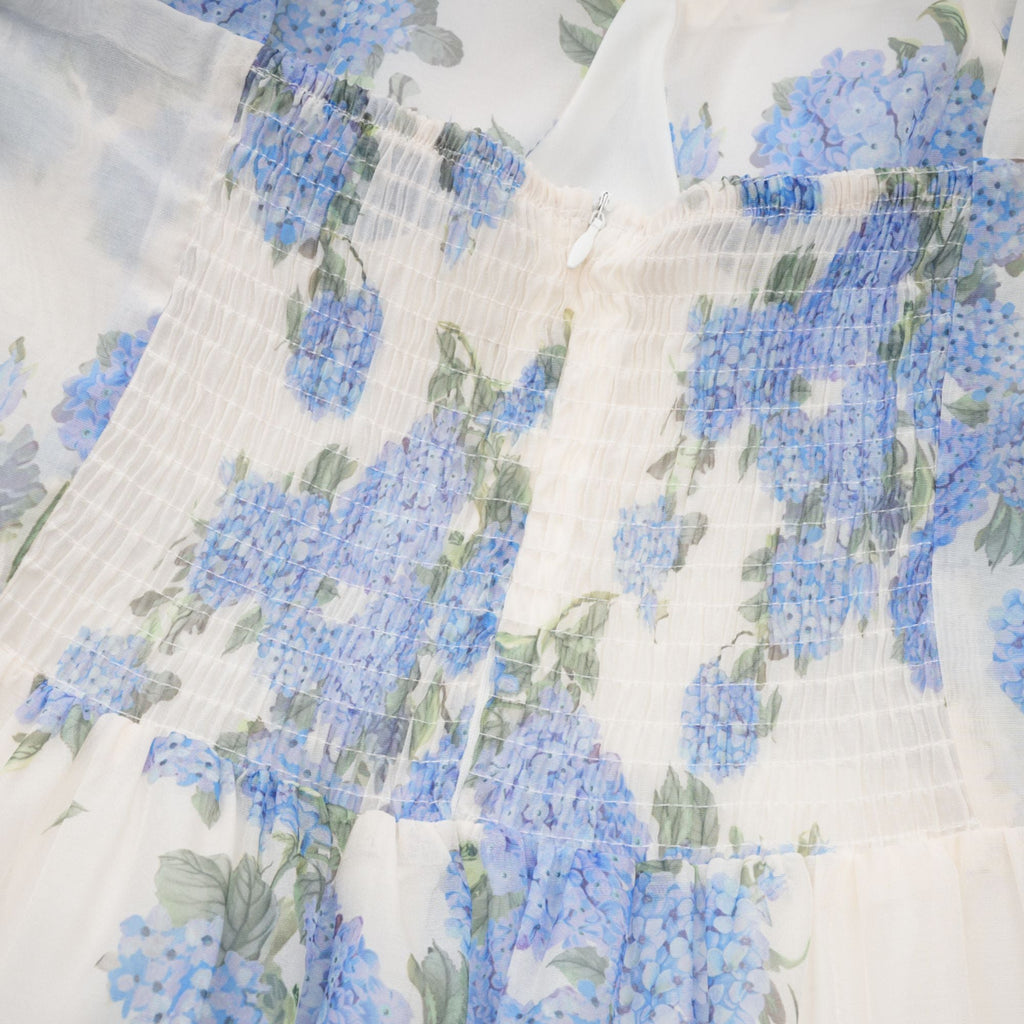 Sylvie desenli midi elbise