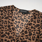 Laurence leopar mini elbise