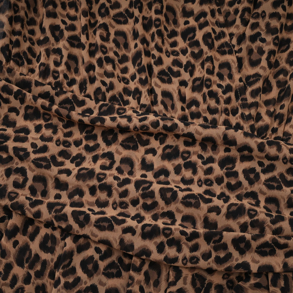 Laurence leopar mini elbise