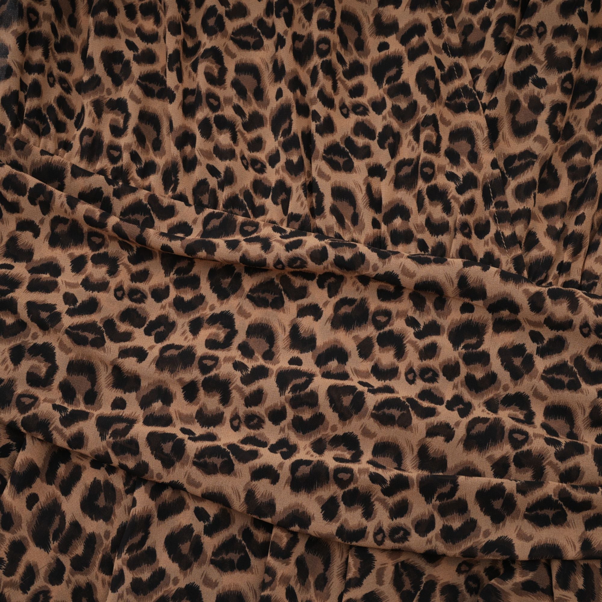 Laurence leopar mini elbise