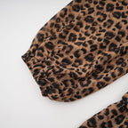 Laurence leopar mini elbise