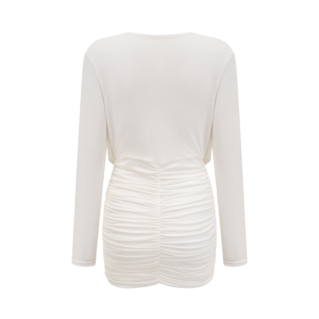 Ysabella pile mini elbise